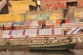 Washed Clothes at the Ganges River in Varanasi, India