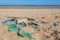 Washed up waste on the egyptian beach