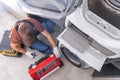 Washer and Dryer Scheduled Maintenance Royalty Free Stock Photo