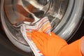 Washer hygiene care dirty housework. cleaning modern