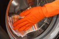Washer hygiene care dirty housework. laundry equipment