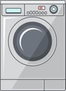 Washer Machine Icon in flat style. Vector Illustration