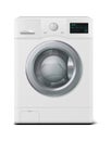 Washer. Realistic domestic electronic device. 3D household appliances for cleaning laundry at home. Automatic machine washes