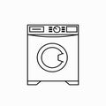 Washer vector icon isolated