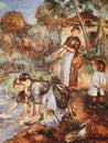 Washerwoman and Child (La Blanchisseuse et son enfant) (1886) Pierre-Auguste Renoir (French