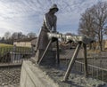 The washerwoman monument in Pavia