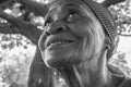 Almenara, Minas Gerais, Brazil - January 22, 2016: Traditional washerwoman smiling