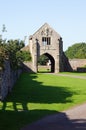 Washford, Watchet, UK: a close view of the gatehouse of Cleeve Abbey