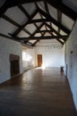 Washford, Watchet, UK: interior of a farm building of Cleeve Abbey