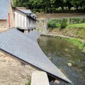 washhouses and marle river in vannes in brittany (france) Royalty Free Stock Photo