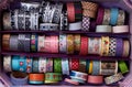 Washi tape case collection catalog Royalty Free Stock Photo