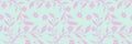 Washi tape design, seamless floral pattern background Royalty Free Stock Photo