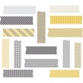 Washi Tape Graphics. WashiTape Clip Art.Scrapbook Element.Vector illustration Royalty Free Stock Photo