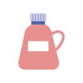 Washing agent, washing gel, detergent, vector illustration