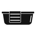 Washing basin icon, simple style