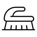 Washing brush icon, outline style