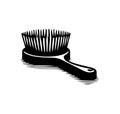 Washing Brush Silhouette Vector Illustration Royalty Free Stock Photo