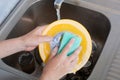 Washing dish Royalty Free Stock Photo