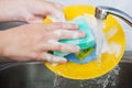 Washing dish Royalty Free Stock Photo