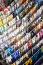 Washing drying at Mahalaxmi Ghat. Royalty Free Stock Photo