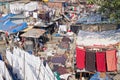 Washing drying in the Mumbai sunshine Royalty Free Stock Photo