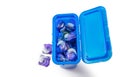 Washing gel capsule pods with laundry detergent, Capsule with laundry detergent on white background. with clipping path Royalty Free Stock Photo