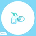 Washing hand flat vector icon sign symbol Royalty Free Stock Photo