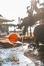 Washing hand in Japan temple ladles Royalty Free Stock Photo