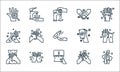 Washing hand line icons. linear set. quality vector line set such as washing hand, tissue paper, tissue paper, hand wash, washing Royalty Free Stock Photo