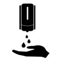 Washing hand with soap icon antiseptic bottle, cleaning icon hygiene icons Royalty Free Stock Photo