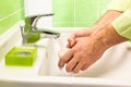 Washing hands