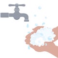 Washing Hands Can Save Lives vector illustration design graphic