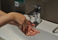 Washing hands to keep clean and save from the virus