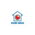 Washing house logo, vector illustration