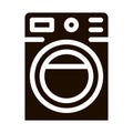 Washing House Machine Vector Sign Icon