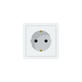 Electrical wall socket plug illustration on a white background Royalty Free Stock Photo