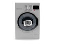 Washing machine with barcode sticker Royalty Free Stock Photo