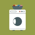 Washing machine with basket