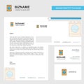 Washing machine Business Letterhead, Envelope and visiting Card Design vector template