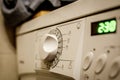 Washing machine with button Royalty Free Stock Photo