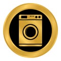 Washing machine button. Royalty Free Stock Photo