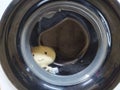 Washing machine with clothes Clean toys clothes Royalty Free Stock Photo