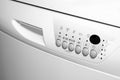Washing machine control panel closeup Royalty Free Stock Photo