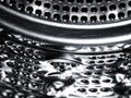 Washing machine drum close up.