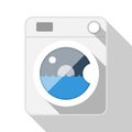 Washing machine flat icon Royalty Free Stock Photo