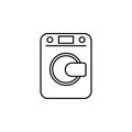 washing machine icon. Element of otel and motels for mobile concept and web apps. Thin line icon for website design and developmen