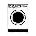 Washing machine icon image Royalty Free Stock Photo