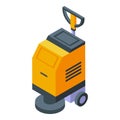 Washing machine icon isometric vector. Cleaning floor Royalty Free Stock Photo