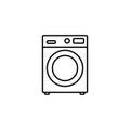 Washing Machine Icon Lineal Style Vector Illustration Royalty Free Stock Photo