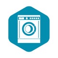 Washing machine icon in simple style Royalty Free Stock Photo